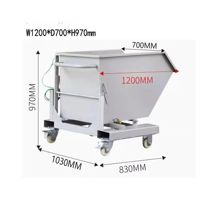 Iron Cutting Truck Can Use Forklift To Unload Box Cart Bucket Garbage Truck high quality